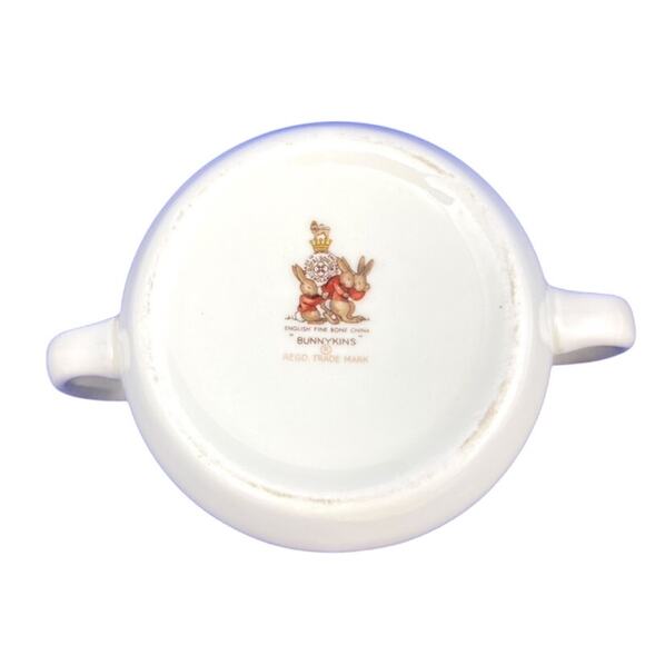 Royal Doulton Lot of Childs Tableware Bunnykins with Plate Bowl 2 Handle Cup - Picture 15 of 16